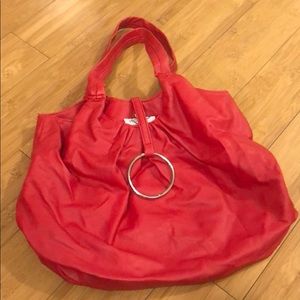 Icing red boho bag